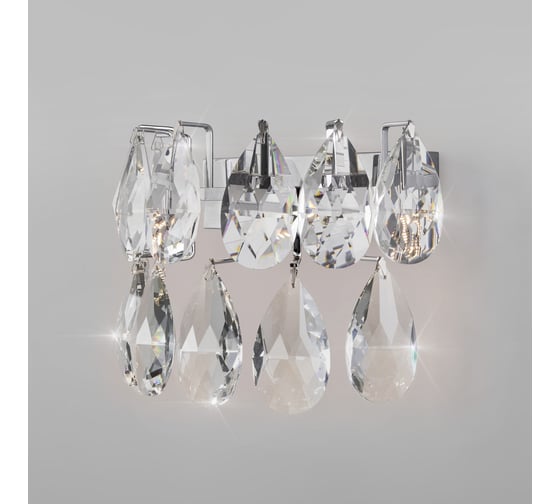 Изображение товара Настенный светодиодный светильник Bogate's с хрусталем Marvel 437/1 хром a068001