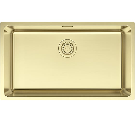Изображение товара Мойка Paulmark YUNI 76 UNI, нерж. сталь, светлое золото, 760x440мм YU76-LG