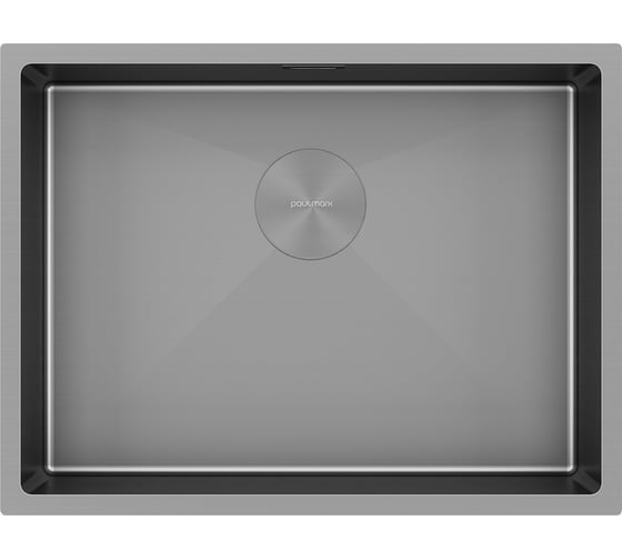 Изображение товара Мойка Paulmark нерж. сталь NEXT 58 UNI, матовый серый, 580x440мм, 1.2мм PM215844-MG