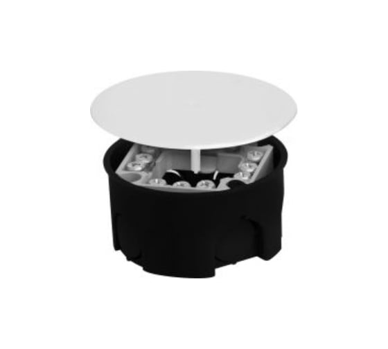 Изображение товара Коробка распаячная U-plast для подштукатурного монтажа с клеммником и крышкой УПрк 68/42.1.1. (160 шт) 010-019