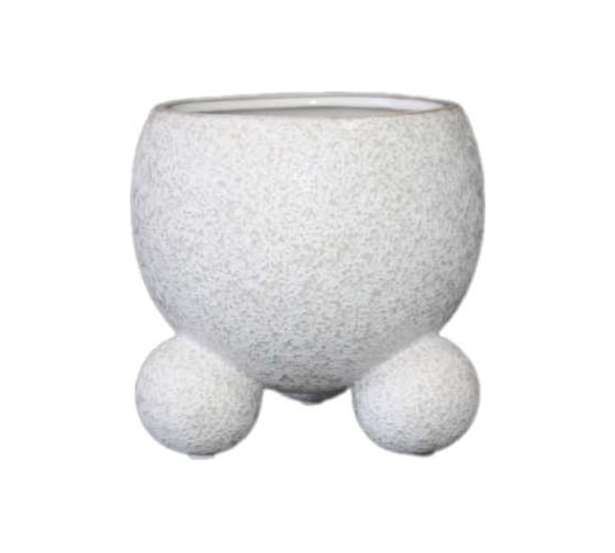 Изображение товара Кашпо керамическое SCHEURICH Broste d15 см, h15 см, белый 594634 071944