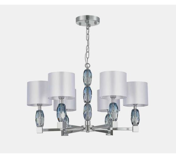 Изображение товара Люстра подвесная ST LUCE Хром, Голубой/Белый E14 6*40W SL1759.103.06