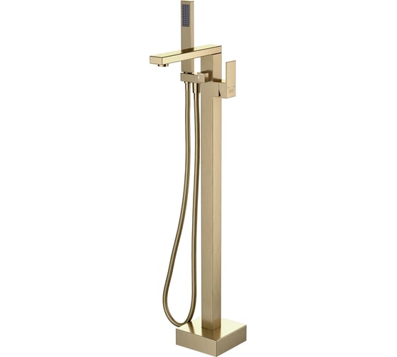 Изображение товара Напольный смеситель для ванны с душем D&K DK Bayern.Liszt матовое золото DA1516007 DA1516007