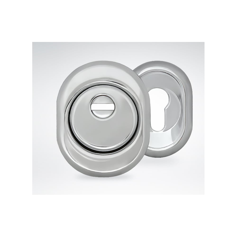 Изображение товара Броненакладка CRIT Бн-26L-Хп 04196 для евроцилиндра хромированная надежная защита