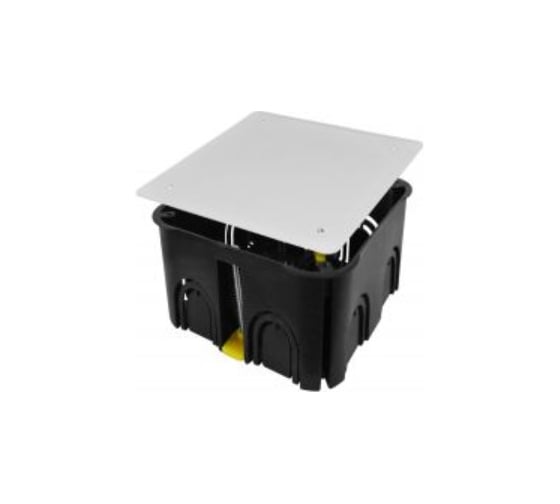 Изображение товара Коробка распаячная U-plast для полых стен с пластмассовыми лапками и крышкой УПрк 110/50.2.2. (60 шт) 020-108