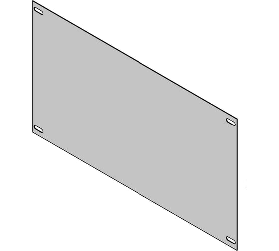 Изображение товара Панель под счетчик ВРУ MULTICOLOR (оцинковка) IP31/IP54 (ШхВ) RAL 7035 MLT.VRU.PS.25.45