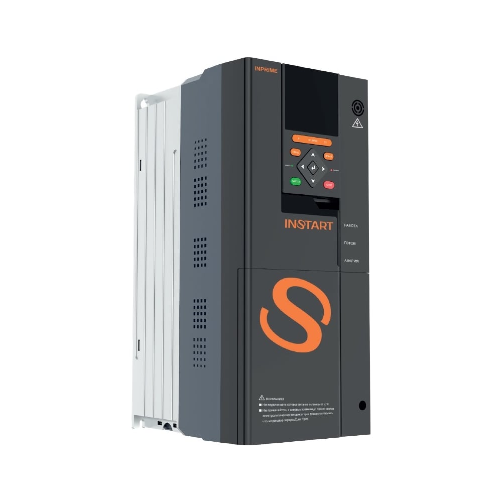 Изображение товара Преобразователь частоты INSTART INPRIME-G280-4F 280кВт 520А, 11 ~ 342-440В, IP20, Modbus RTU, сьемная панель 00082700