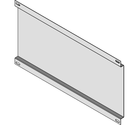Изображение товара Панель монтажная MULTICOLOR (630x220) (оцинковка) IP31/IP54 (ШхВ) Sоц 1,0 мм MLT.VRU.PM.630.220.SOC10