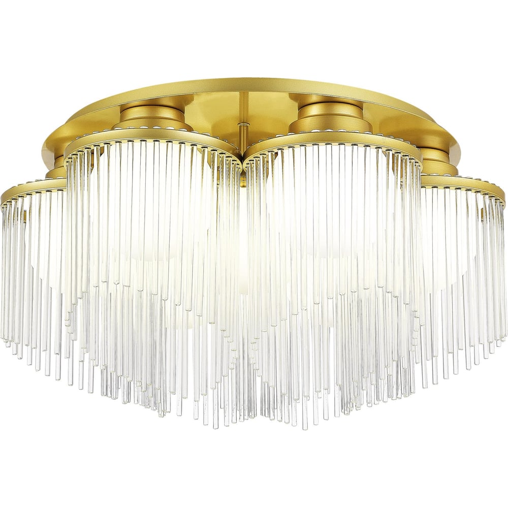 Изображение товара Люстра потолочная ST LUCE арт-деко золотистый/белый E27 7*60W