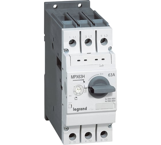 Изображение товара Автоматический выключатель Legrand для защиты электродвигателей MPX³ T32S 13A 50kA 417311