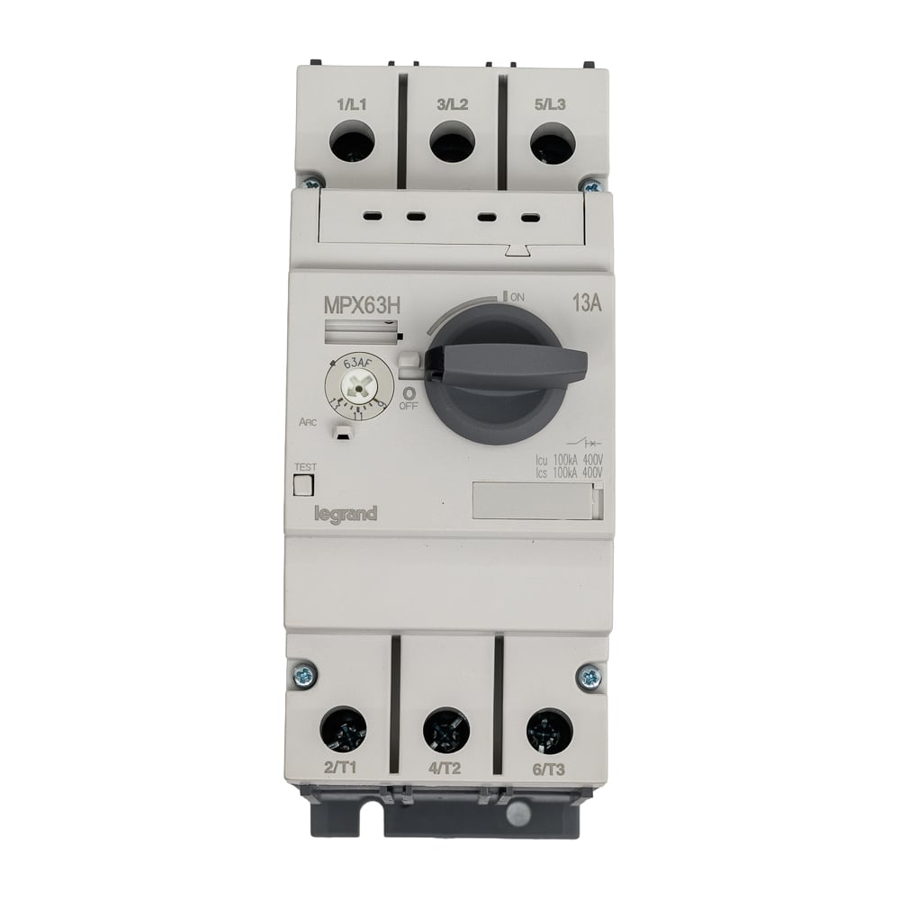 Изображение товара Автоматический выключатель Legrand MPX³ T63H 13A 100kA защита электродвигателей