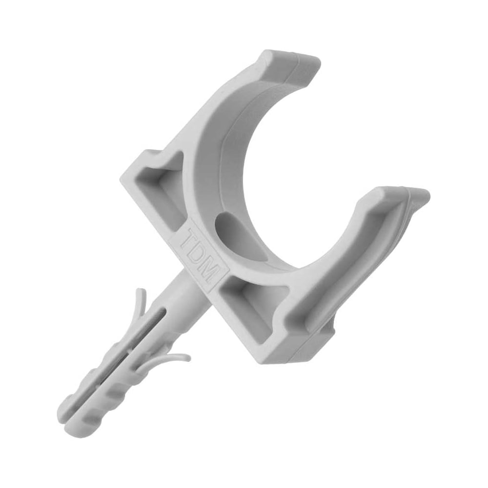 Изображение товара Крепеж-клипса для трубы TDM ELECTRIC 25 мм с дюбелем 100 шт