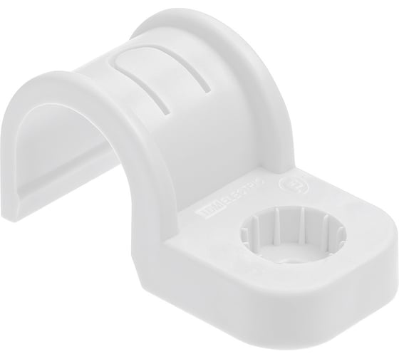 Изображение товара Крепеж-скоба для трубы TDM ELECTRIC 16 мм, односторонняя, для прямого монтажа, белая, 50 шт. TDM ELECTRIC SQ0405-6011