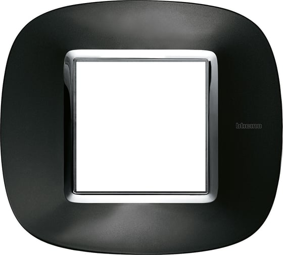 Изображение товара Декоративные накладки Legrand Axolute в форме эллипса, металлизированные, цвет темный металлик, на 2 модуля HB4802XS