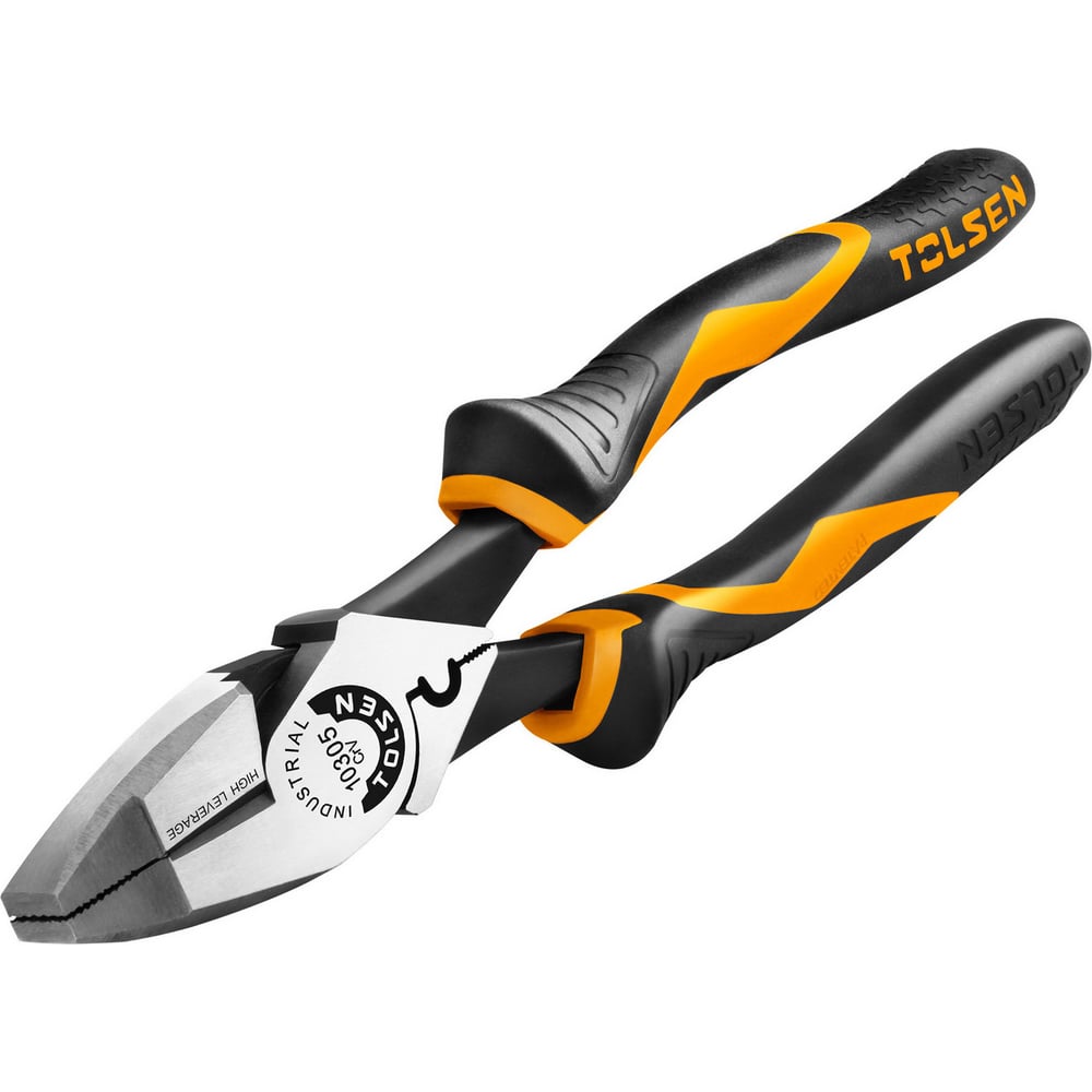 Изображение товара Комбинированные плоскогубцы TOLSEN Industrial 240 мм с двухкомпонентными рукоятками