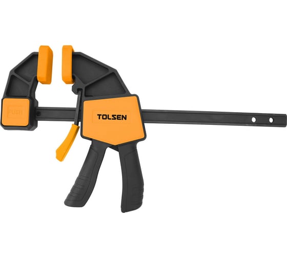 Изображение товара Быстрозажимная струбцина TOLSEN 150 мм, усилен. нейлоновый корпус 10360