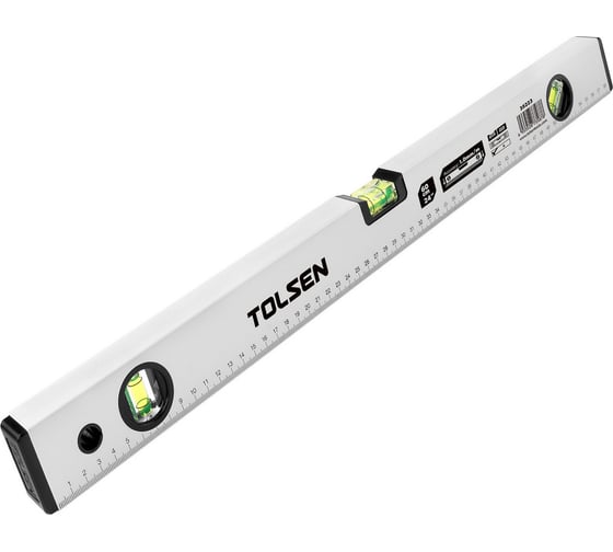 Изображение товара Пузырьковый уровень TOLSEN 100 см, 3 глазка, <1.0 мм/м 35225