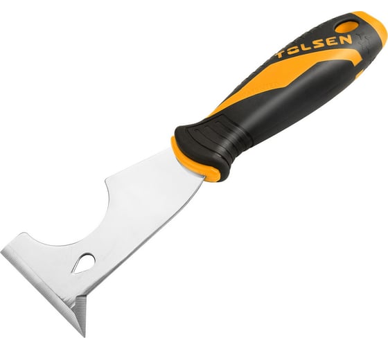 Изображение товара Шпатель-скребок TOLSEN 6 в 1, 62 мм, двухкомп. рукоятка GRIPro 40010