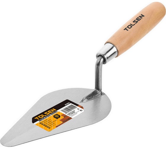 Изображение товара Кельма штукатурная TOLSEN "капля" 200 мм, сталь, деревянная ручка 41002