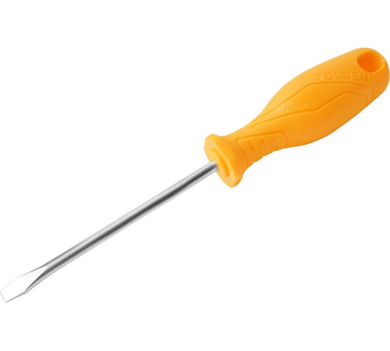 Изображение товара Шлицевая отвертка TOLSEN SL6.5x100 мм, 40Cr, пласт. маслостойкая рукоятка GRIPro 20705