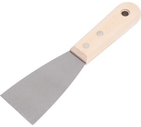 Изображение товара Малярный шпатель TOLSEN 50 мм, сталь, деревянная ручка 40202