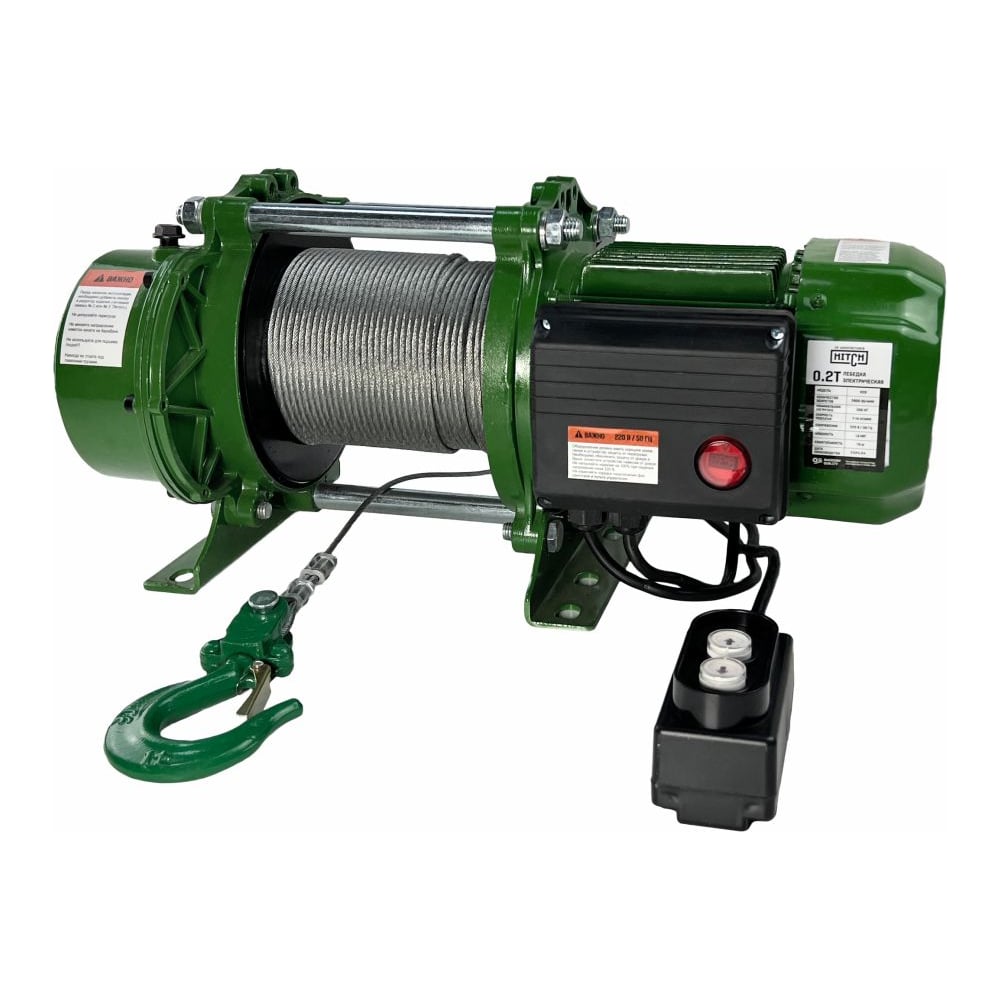 Изображение товара Электрическая строительная лебедка HITCH KCD500 500 кг 100 м 380В