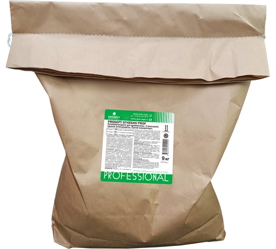 Изображение товара СУХОЙ КОНЦЕНТРАТ ОГНЕБИОЗАЩИТА 1 группа, PROSEPT 9 кг=60 л, 075-9