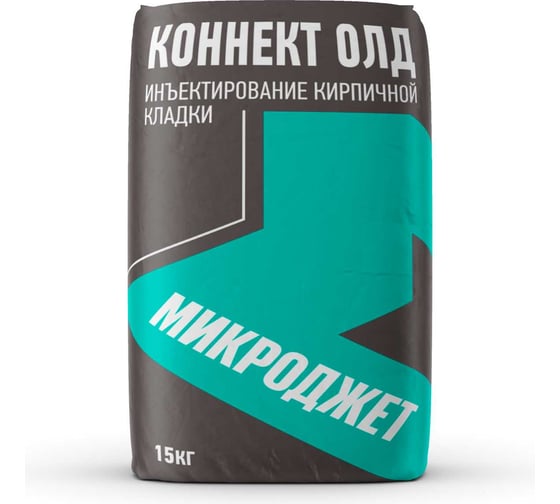Изображение товара Инъекционный состав Микроджет КОННЕКТ ОЛД для инъектирования кирпичной и каменной кладки 15 кг 3067