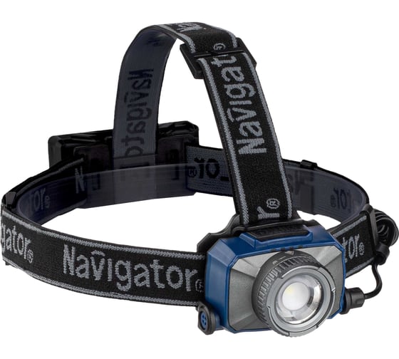 Изображение товара Фонарь Navigator 14 238 NPT-H18-ACCU налобный 1CREE LED 10 Вт, 7 режимов, Li-ion 2Ач 14238