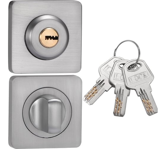 Изображение товара Накладки санузловые Вантаж матовый хром BK02L-2-K