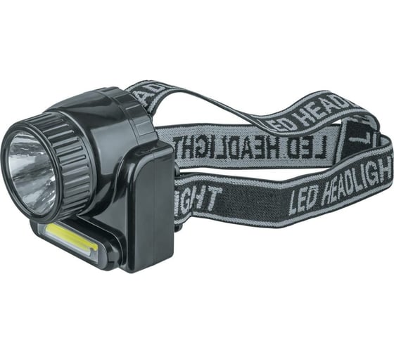 Изображение товара Фонарь Navigator 14 486 NPT-H20-ACCU налобный 1COB LED 3Вт+1LED 3Вт, Lead-acid 0,5 Ач 14486