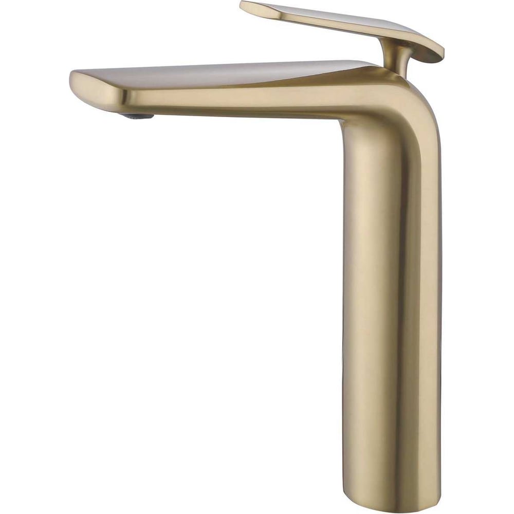 Изображение товара Современный однорычажный смеситель для раковины Rose R3911G золотой сатин