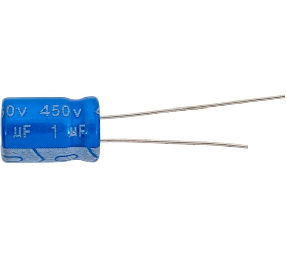 Изображение товара Конденсатор электролитический JB Capacitors, 1мкФ, 450В, 105C, 8x11.5 / P:3.5 мм, JRB2W010M03500800115000B-295
