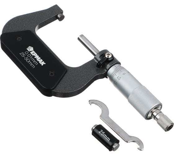 Изображение товара Микрометр механический ЕРМАК 25-50 мм 660-021