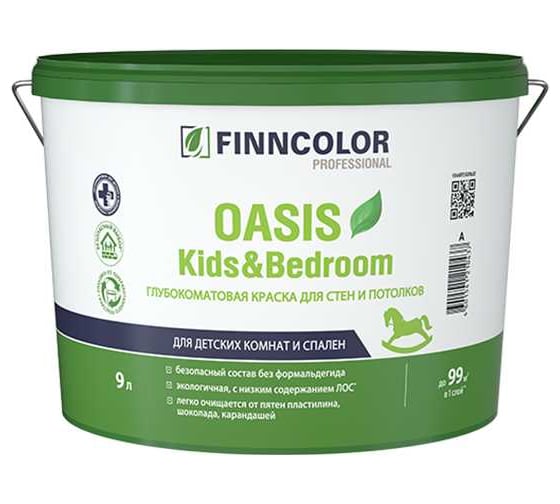 Изображение товара Краска Finncolor Oasis Kids Bedroom A 9 л 700014310