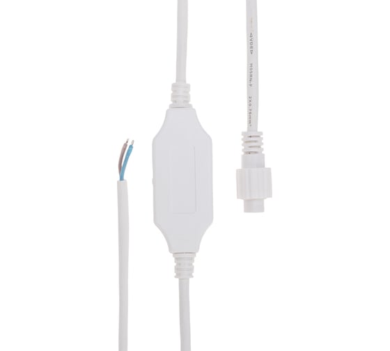 Изображение товара Блок питания для уличных гирлянд NEON-NIGHT (без вилки) 3А, белый каучук, IP65 315-004