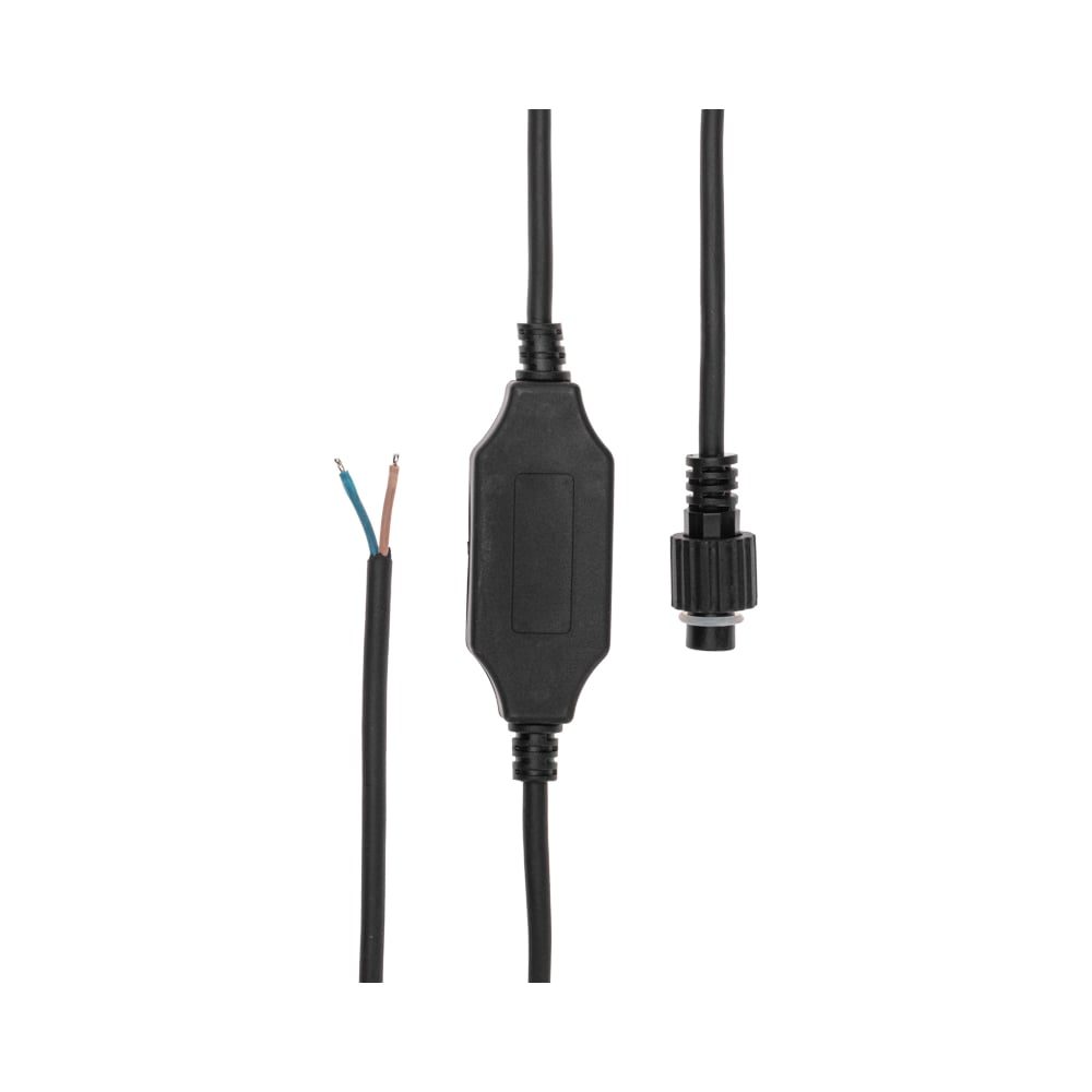 Изображение товара Блок питания для уличных гирлянд NEON-NIGHT (без вилки) 3А, черный каучук, IP65 315-003