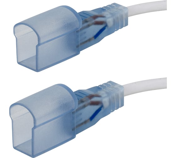 Изображение товара Коннектор для гибкого неона Neon-Night 15x26 мм, провод ПВХ, длина 20 см 134-002