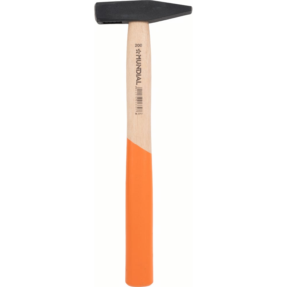 Изображение товара Молоток слесарный Mundial 200 г с деревянной рукояткой для слесарных работ