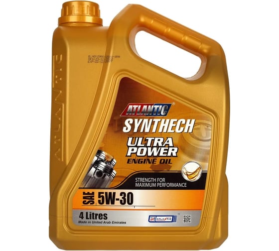 Изображение товара Синтетическое масло Atlantic Synthech Ultra Power Engine Oil 5W-30 (4 л) 23953