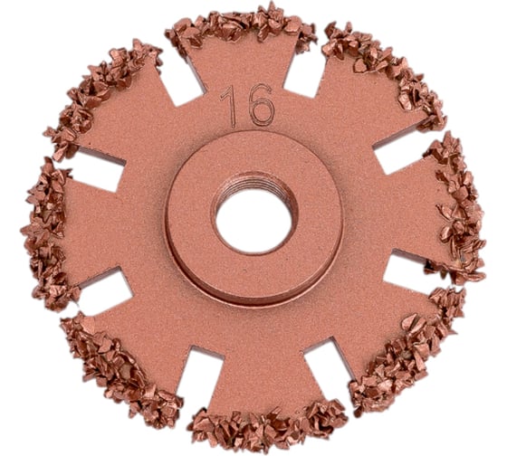 Изображение товара Диск шероховальный Ø50x3 мм, AH 3/8''-24 thread, 16 Grit Rossvik NS05-2016-RF