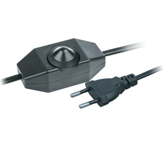 Изображение товара Шнур Navigator 61 603 NPS-FS02-170-2x0.5-BL 1.7 м с диммируемым выключателем, черный 61603