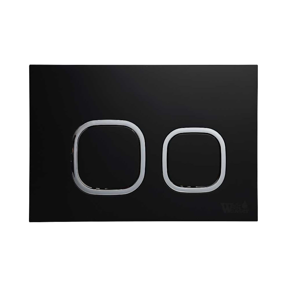 Изображение товара Кнопка для инсталляции Weltwasser WW AMBERG RD-BL черная матовая