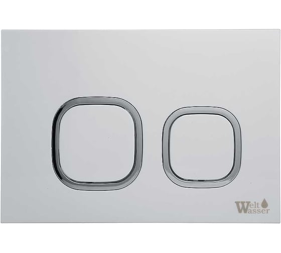 Изображение товара Кнопка для инсталляции Weltwasser WW AMBERG RD-WT белая 10000005629