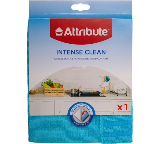Изображение товара Салфетка Attribute Intense Clean из микрофибры кухонная ACS111
