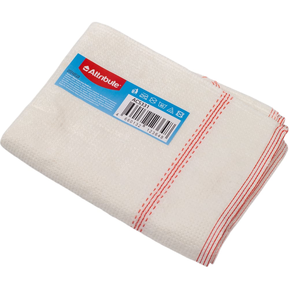 Изображение товара Тряпка для пола Attribute Flipper ACS331 800х500 мм хлопок полиэстер белая