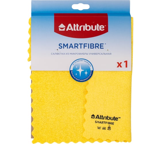 Изображение товара Салфетка Attribute Smartfibre из микрофибры, универсальная ACS511