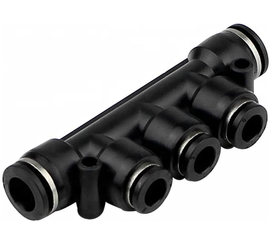 Изображение товара Фитинг-разветвитель цанговый пневматический 8 мм, пластик, тип PK, 5 шт TITAN LOCK TLP-PK8_5