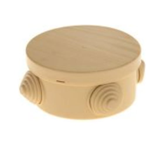 Изображение товара Коробка распаячная U-plast пылевлагозащитная, с эластичным мембранным вводом УПр 85/40.1.3. сосна, 120 шт 040-039С