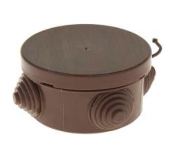 Изображение товара Коробка распаячная U-plast пылевлагозащитная, с эластичным мембранным вводом УПр 85/40.1.3. дуб, 120 шт 040-039Д